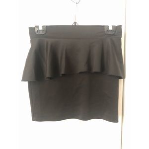 Women’s Peplum Black Skirt Size Small